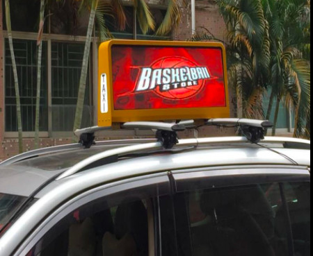 2mm 3mm 4mm αυτοκινήτων υπαίθρια διαφήμιση οθόνης επίδειξης ταξί οδηγημένη στέγη