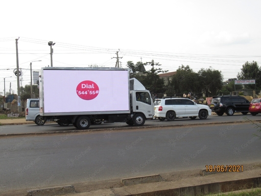 Ψηφιακές πλήρεις οδηγημένες χρώμα επιτροπές οθόνης ODM P5 για τη διαφήμιση ρυμουλκών οχημάτων φορτηγών