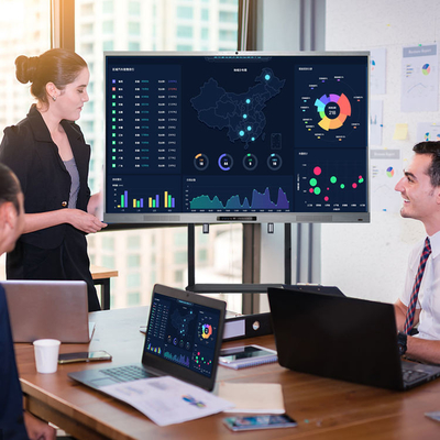 4k οθόνη LCD διαλογικό Whiteboard, ηλεκτρονικός ψηφιακός πίνακας 65 ίντσας τάξεων